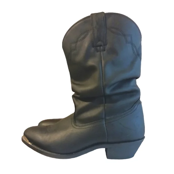 Shayanne Women’s Black Cowboy Boots Slouchy Black Cowgirl Boots Size 9 - Picture 5 of 14